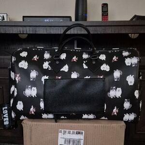 Loves Black and White Dog Carrier